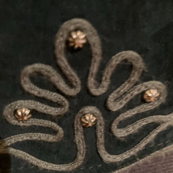 Vtg DOUBLE D RANCHWEAR Women's Pig Suede Leather Jacket Succotash Trim Studs XS - Picture 7 of 12